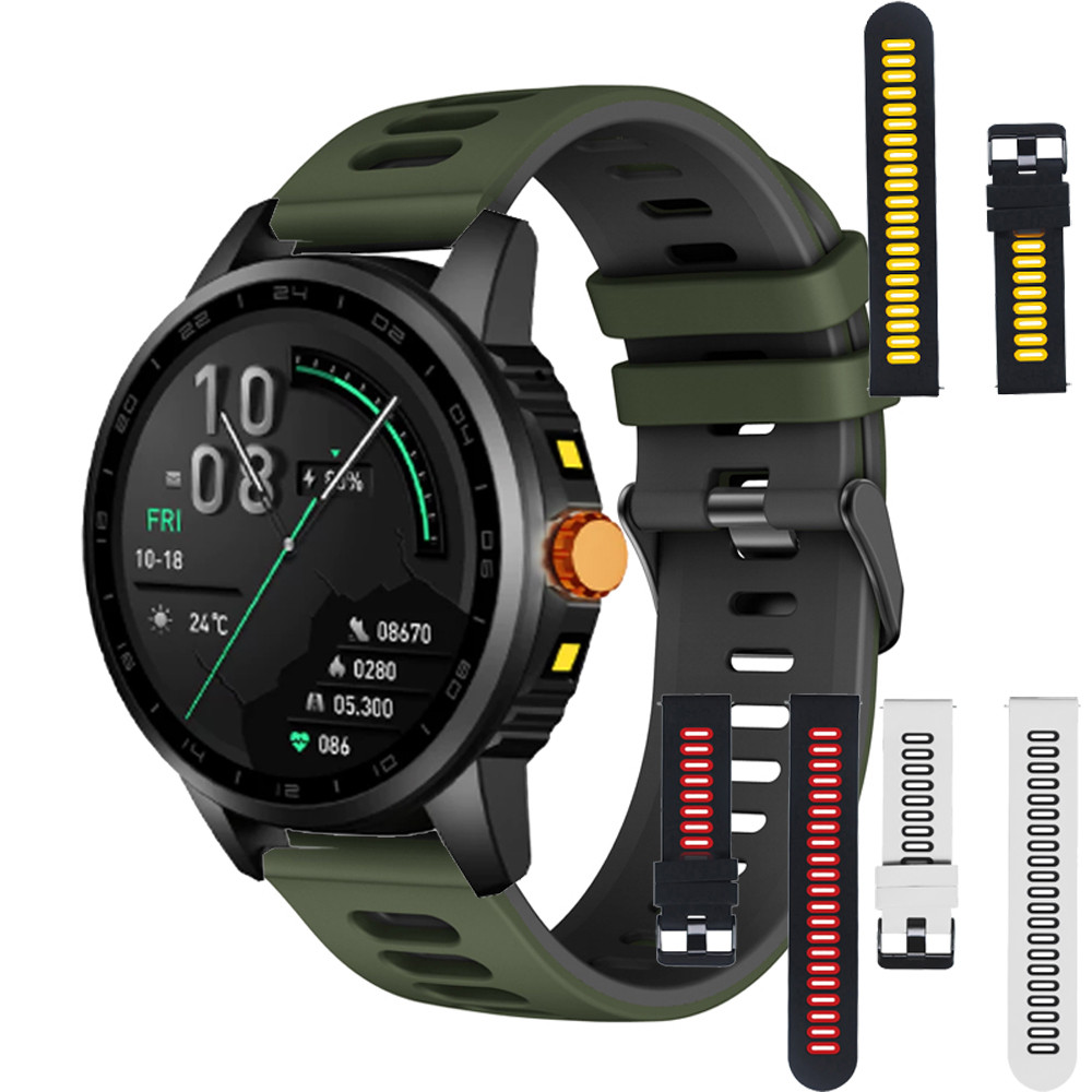 Laxasfit GT12 SmartWatch สายรัดซิลิโคนอ่อนนุ่มสําหรับ Laxasfit GT12 สมาร์ทวอท์ชเปลี่ยนเข็มขัดกีฬาอุป