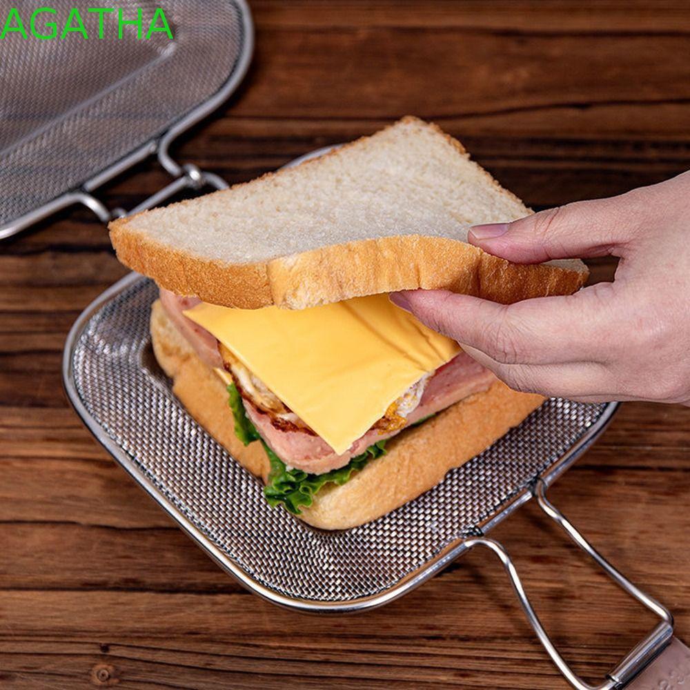 AGATHA Sandwich Pan Baking Grill Toast Net Clip ครัวอเนกประสงค์ Paninis Press