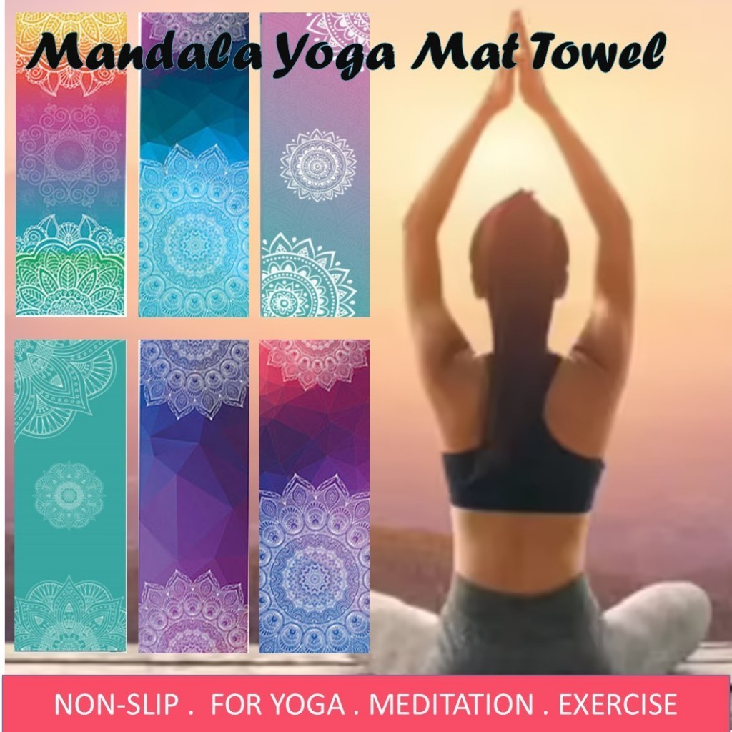 Yoga Mat Towel - Comfortable, Clean, Anti Slip To Place on Yoga Mat