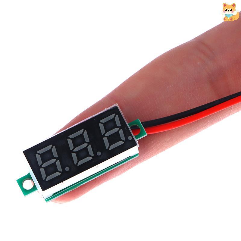 [VI] DC5-30V เครื่องวัดแรงดันไฟฟ้า 0.28 นิ้ว LED Digital Voltmeter Auto Car Mobile Power Voltage Tes