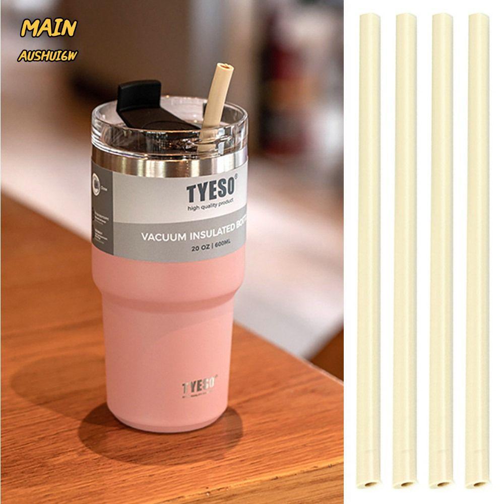MAINAUSHUI6W 1/4 ชิ้นหลอดซิลิโคน,ตรงเปลี่ยนฟาง,ถ้วยฟางนุ่มหลอดดื่มสําหรับ TEYSO ถ้วย TS-8726C/TS-872