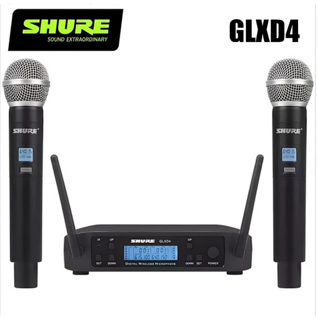 Shure GLXD4 Beta 58A ไมโครโฟนไร้สาย UHF, ไมโครโฟนระดับมืออาชีพสําหรับเหตุการณ์ดิจิทัลขนาดใหญ่และแสดง
