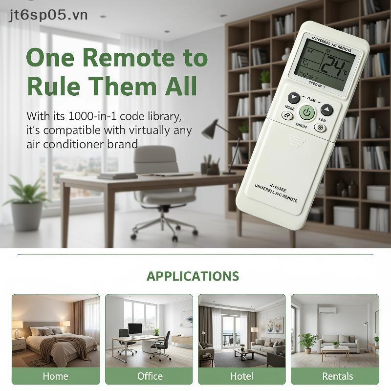 [JTS] 1 ชิ้น K-1038E Universal AC Remote Replacement 1000-in-1 ไม่จําเป็นต้องตั้งค่าแบรนด์เครื่องปรั