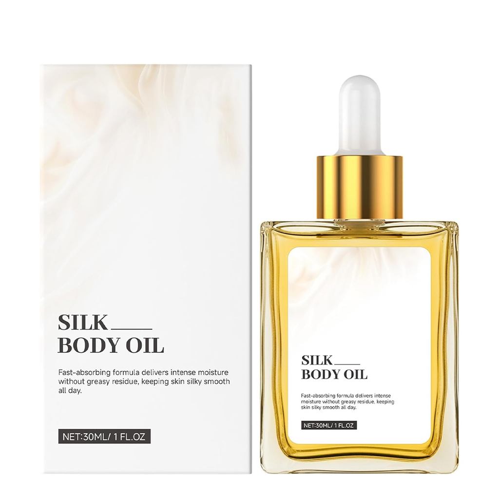 Silk Body Oil,Bath & Shower Oi-l สําหรับการดูแลผิวที่เรียบเนียนและไฮเดรต IDLI