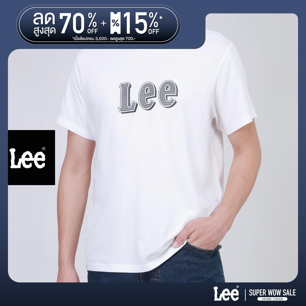 LEE เสื้อยืดแขนสั้นผู้ชาย รุ่น LE F126MTSSF08 สีขาว