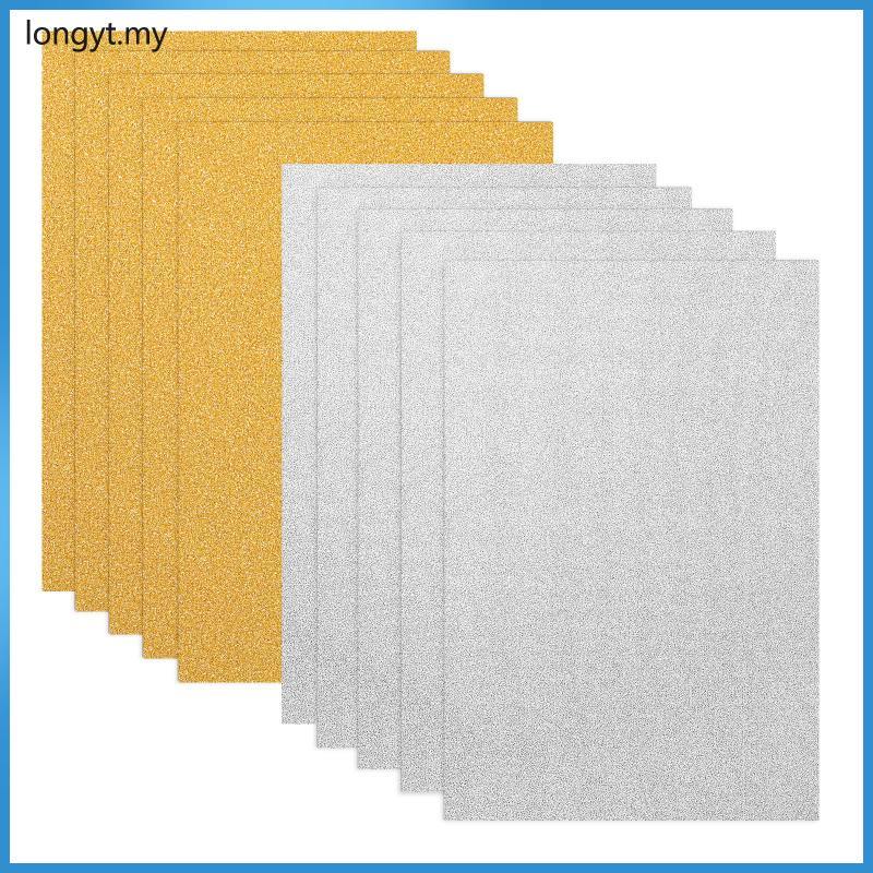 Longyt Project Glitter Party Construction Paper Cardstock Shimmer Metallic Double Sided