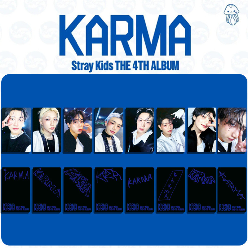 STRAYKIDS KARMA การ์ดรูปถ่ายสองด้าน Hwang Hyun Chen Lee สินค้า Long Fu 9.7
