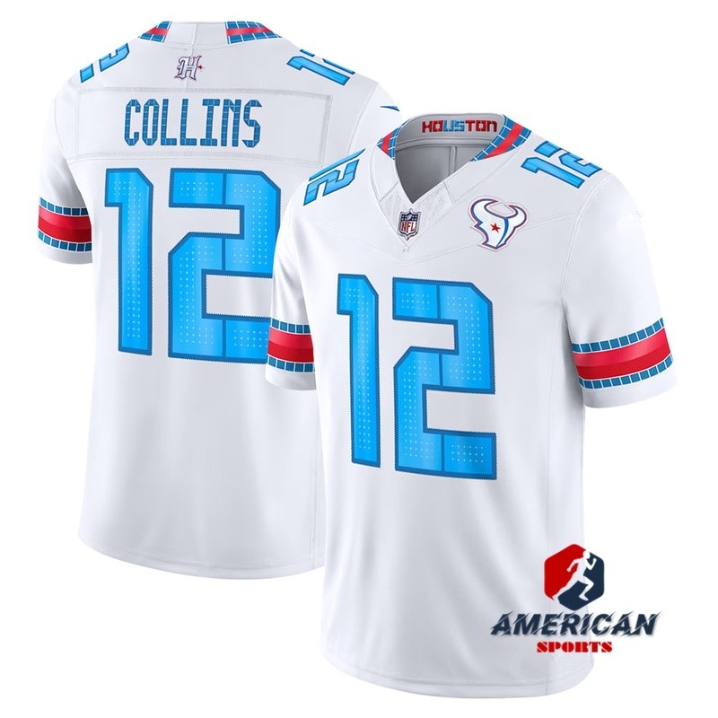 Houston Texans Nico Collins Men Limited American Football White Jersey