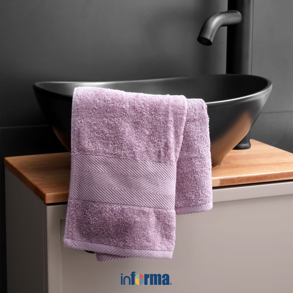 KATUN UNGU Inforsa Tarve Cotton Hand Towel - Lilac Purple Hand Towel Sink Towel Hand Cloth Small Tow