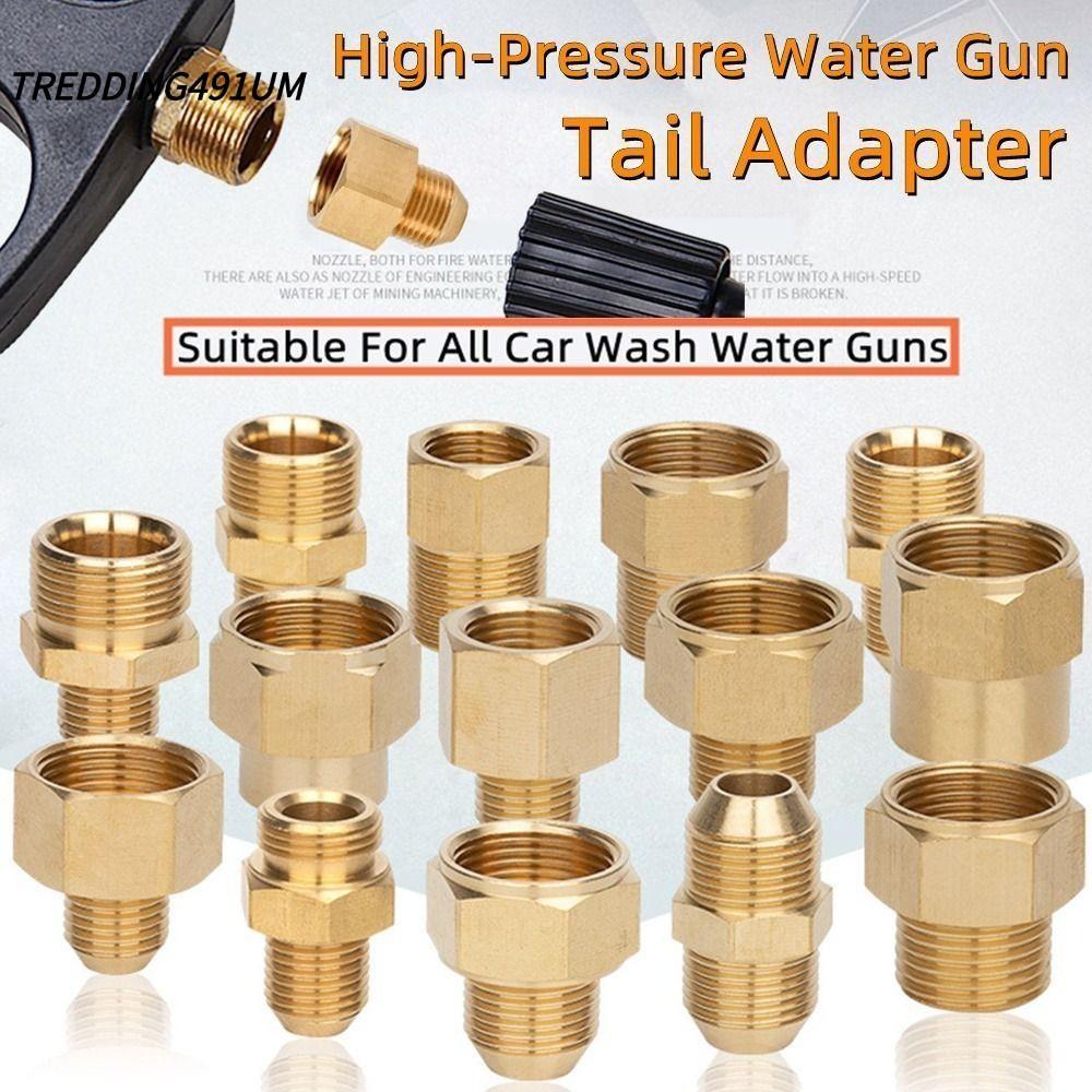 TREDDING491UM 1 ชิ้นท่อเชื่อมต่อ, ท่อ Barb 3/8" 1/4 "M14 M18 M22 ด้ายชายหญิงอะแดปเตอร์, ท่อติดตั้งทอ