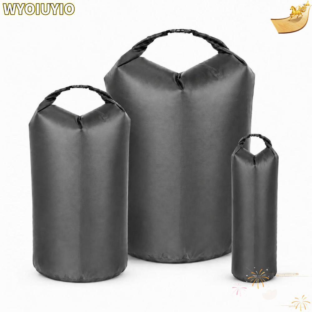 WYOIUYIO กระสอบม้วน, ซีลด้านบนผ้า Taffeta กันน้ําแห้งกระเป๋า, แบบพกพา 8L/40L/70L/8L+40L+70L น้ําหนัก