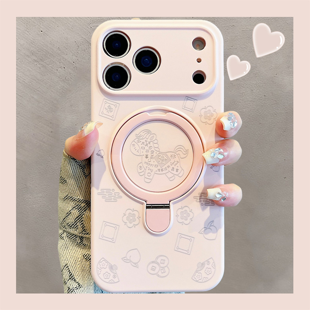วงเล็บแม่เหล็กซิลิโคนเหลว เหมาะสําหรับ 18promax Apple 17promax เคสโทรศัพท์ Air ขนมสไตล์ใหม่ iPhone16