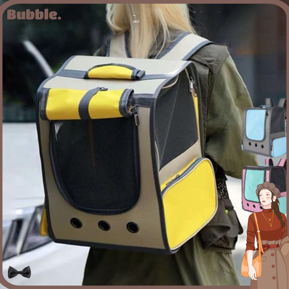 BUBBLE Cat Carrier Backpack, Breathable Large Capacity Cat Carrier Handbag, Portable Waterproof Cat 
