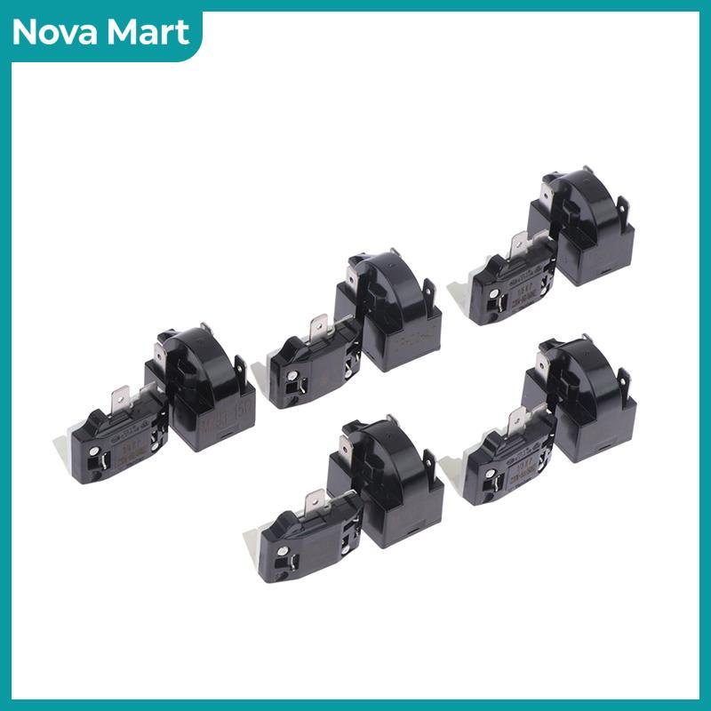 NOVA Mart PTC รีเลย์สตาร์ทตู้เย็นรีเลย์ตัวป้องกันการโอเวอร์โหลดกับตู้เย็นตู้แช่แข็ง