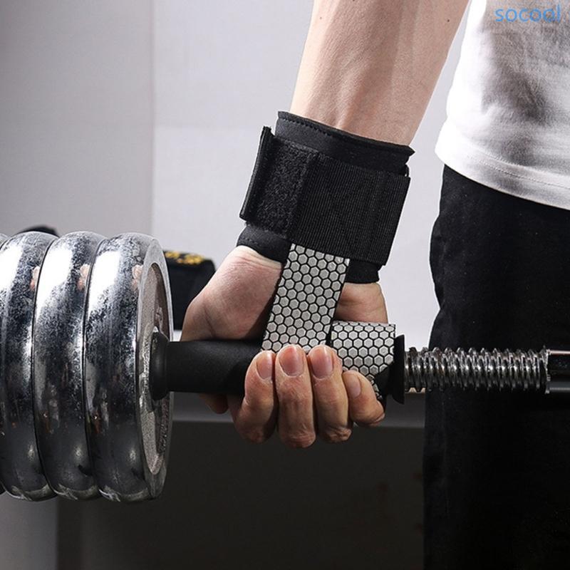 Soc* Deadlift Strap Lifting Strap สายรัดฟิตเนสสายรัดข้อมือสําหรับเพาะกาย