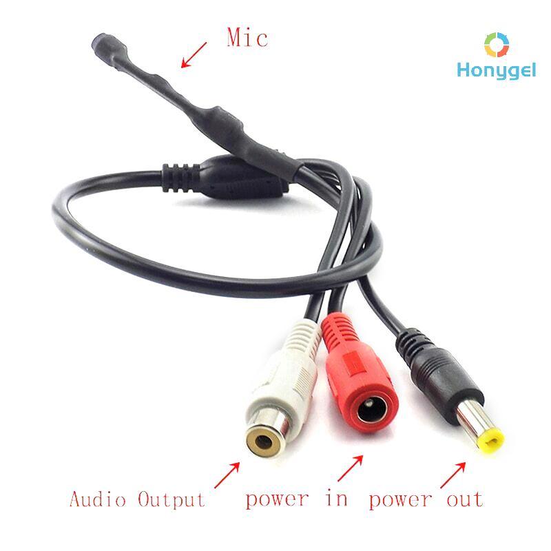 {Honyge1} Spy Hidden Mini Audio CCTV Microphone MIC DC 15V DVR Security SYSTEM ใหม่