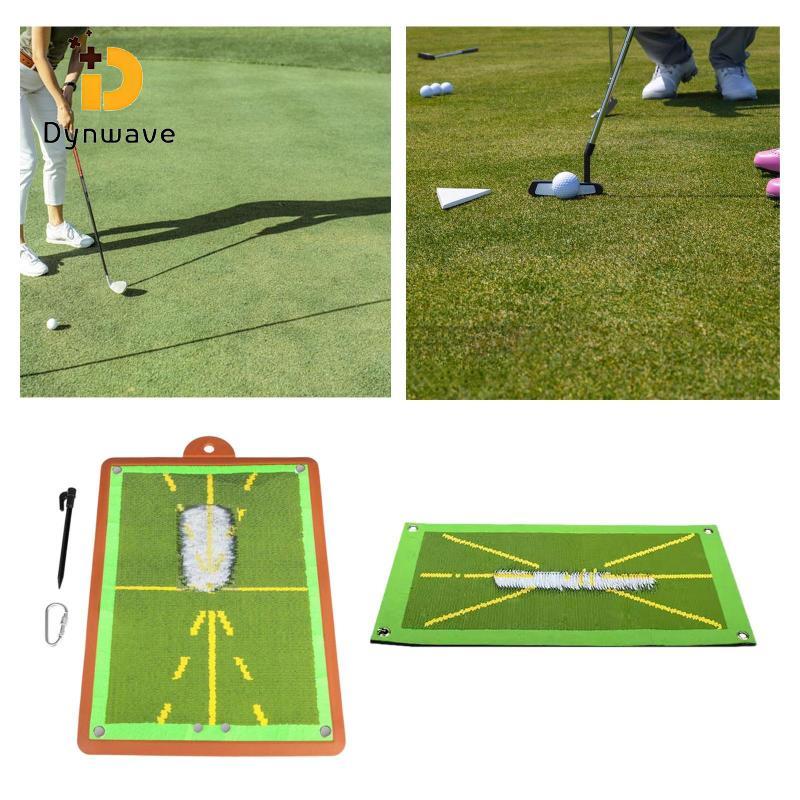 Dynwave Golf Hitting Mat เสื่อเกมกอล์ฟ Swing Trainer Exerciser Golf Batting Mat Golf Practice Mat สํ