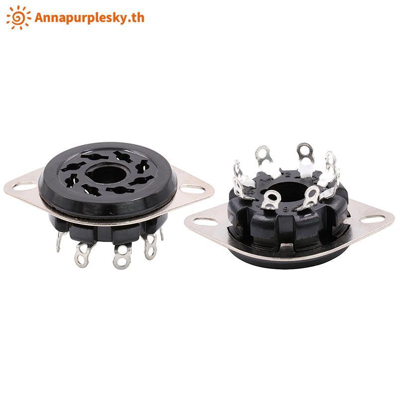 Annapursky 8Pin Bakelite Tube Soet Base S8WPF Gilded สําหรับ KT88 6550 6SN7 EL34 เครื่องขยายเสียง TH
