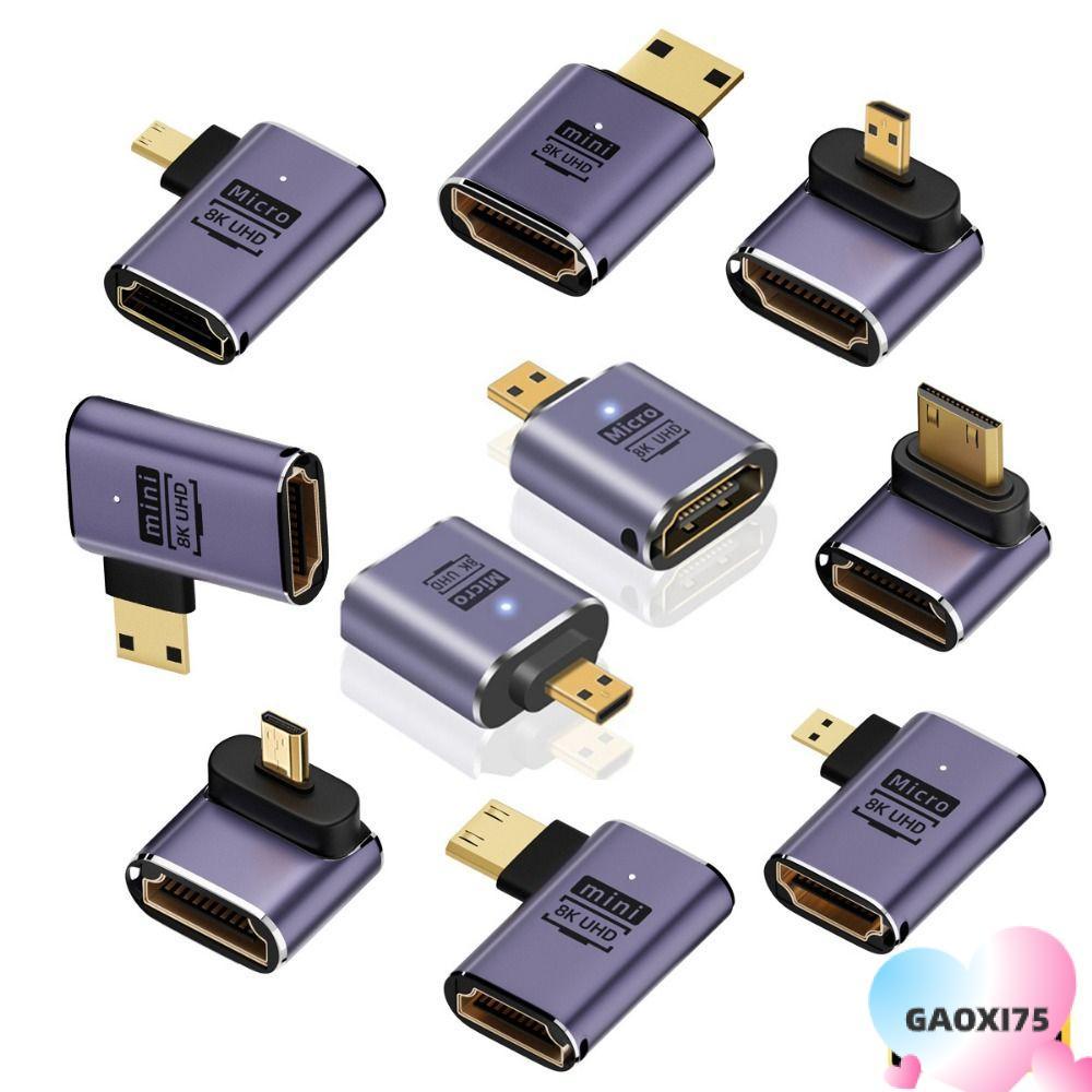 GAOXI75 Mini /Micro HD เป็น HD เข้ากันได้กับ 48Gbps HD 2.1 UHD 8K 60HZ