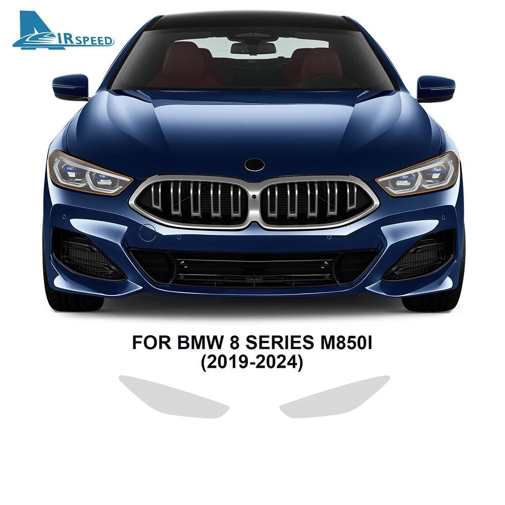 AIRSPEED สําหรับ BMW 8 Series m850i m840i 2022-2024 ไฟหน้าโปร่งใสรถ Pre Cut PPF สีป้องกันฟิล์ม Anti-