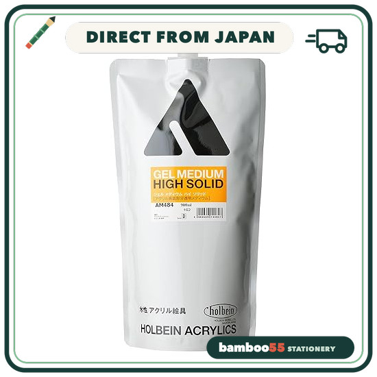 Holbein Acrylic Medium AM484 900 ml Gel Medium High Solid <Transparent Acrylic Medium with High Soli