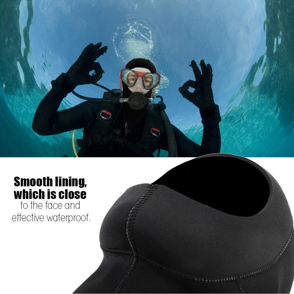 Ujewndju Zerodis Diving 3Mm Neoprene Hood สําหรับกีฬาทางน้ํา (M)