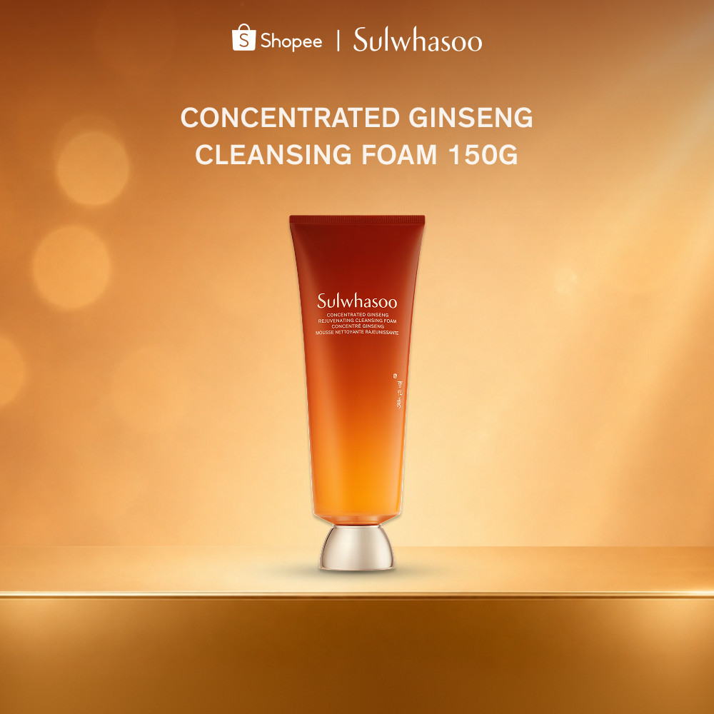 [NEW] SULWHASOO Concentrated Ginseng Rejuvenating Cleansing foam 150ml. โซลวาซู โฟมล้างหน้าสูตรอ่อนโยนสารสกัดจากโสม