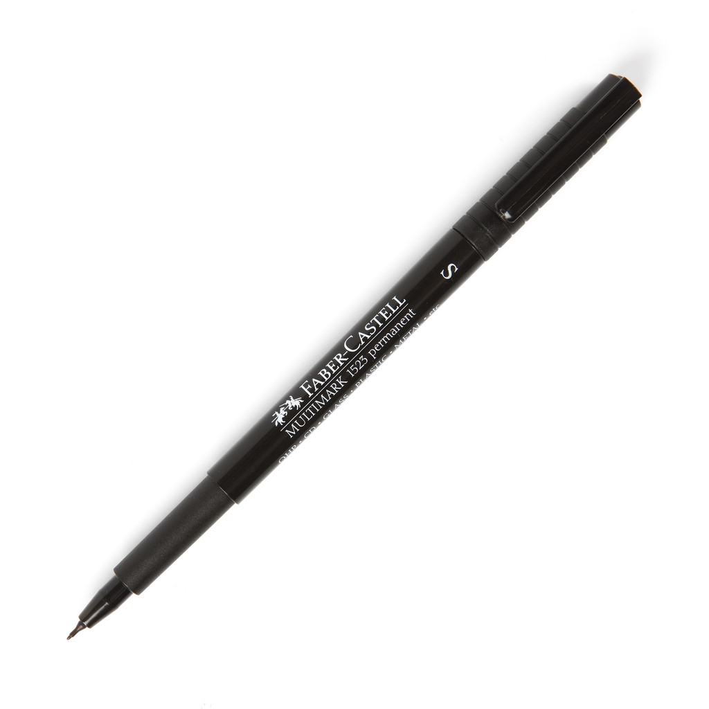 ปากกาเขียนแผ่นใสลบไม่ได้ 0.4 มม. ดำ (S) Faber-Castell