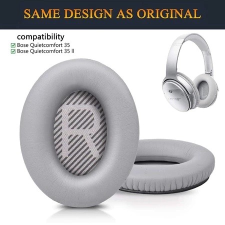 แผ่นรองหูฟังโปรตีนสําหรับ Bose QC35 QC25 QC15 AE2 เปลี่ยนได้
