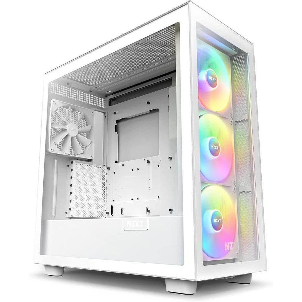 Case NZXT H7 Elite White (CM-H71EW-02) ARGB Tempered Glass ATX Mid-Tower