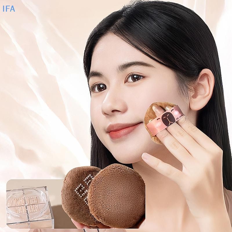 IFA การ์ตูน Capybara แต่งหน้าฟองน้ําพัฟแต่งหน้าคอนซีลเลอร์ Super Soft Elastic Cotton Face Base Make 