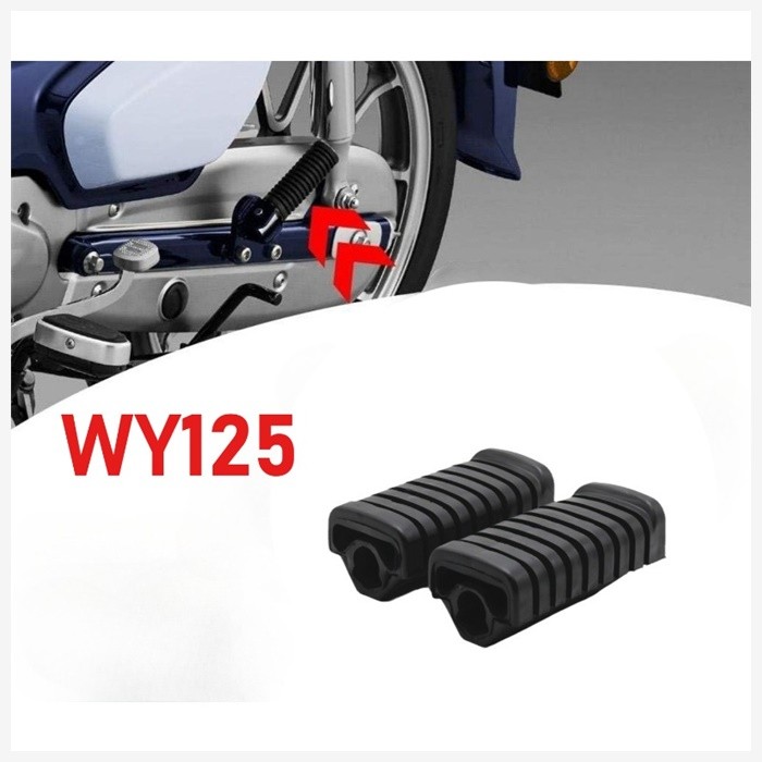 COD คู่คันเหยียบมอเตอร์ไซค์กันลื่นเหมาะสําหรับ Honda Wy125wy125-ACF, แป้นเหยียบหน้ายางทนทาน, อุปกรณ์