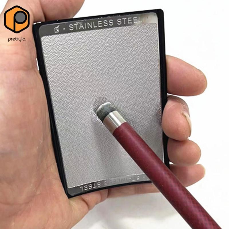 Prettyia Pool Cue Tip Repair เครื่องมือสําหรับที่มีประสิทธิภาพและรวดเร็ว Repair Cue Tip Burnisher บิ