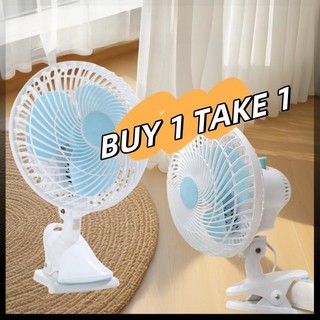CG CHENG BUY 1 TAKE 1 Shaking Head Three Blade Folding Table Clip Fan Mini Baby Clip Fan