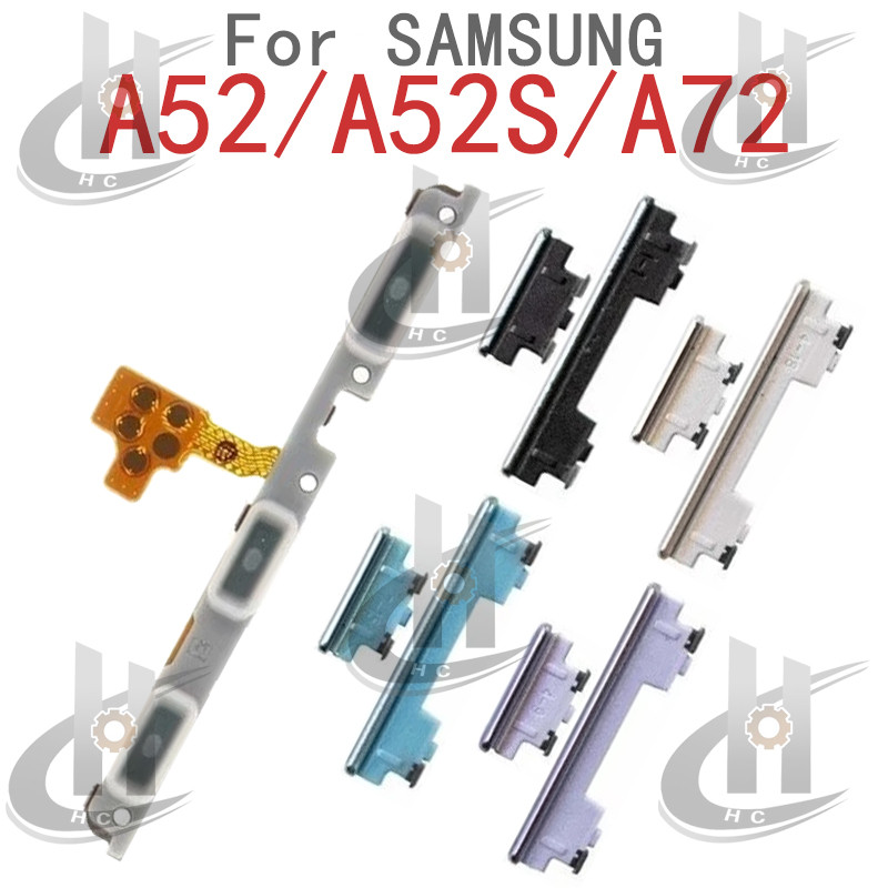 สําหรับ Samsung Galaxy A72 A52 A52S 4G 5G ปุ่ม Flex Cable Keys ปุ่มปิดระดับเสียงปุ่มขึ้นและลงด้านข้างเปลี่ยนส่วน – โปรปัง