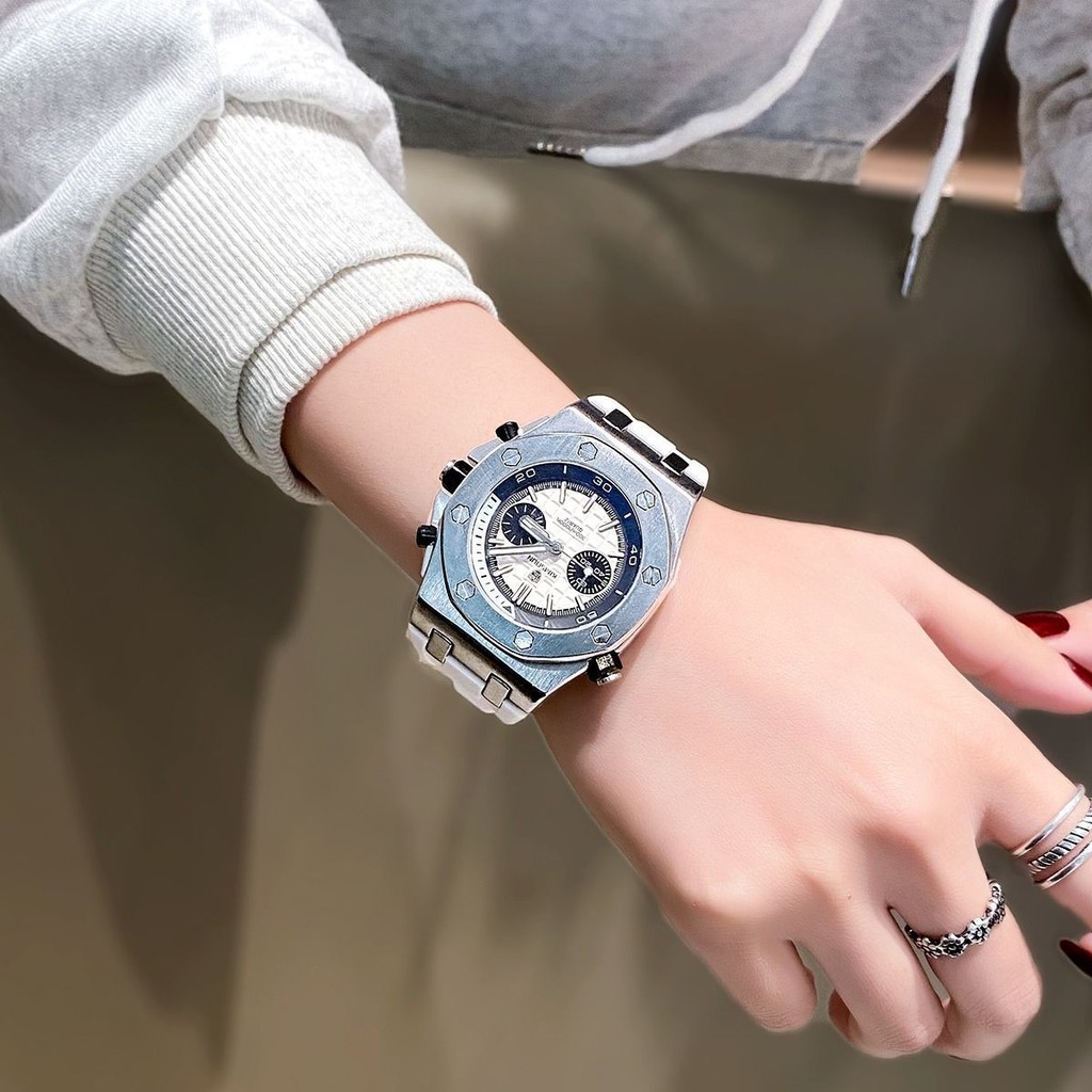 Xs xsa AP Royal Oak สไตล์เดียวกันผู้ชายผู้หญิงสไตล์เดียวกันนาฬิกาผู้หญิงสไตล์ใหม่ High-End Classy นา