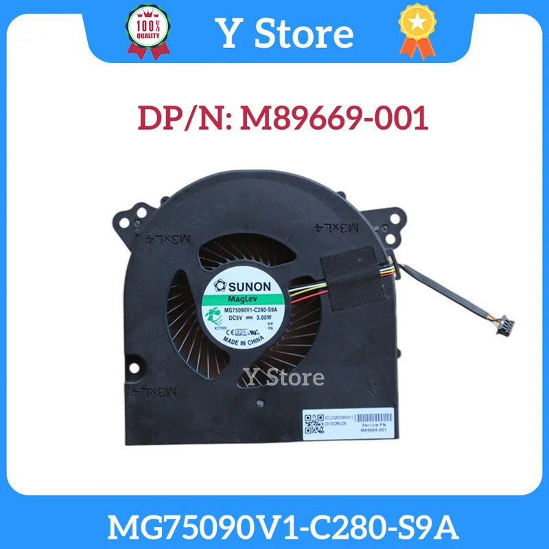 Y Store ใหม่ Original All-in-one CPU พัดลมระบายความร้อน MG75090V1-C280-S9A DC5V 3.00W 4Pin M89-001 F