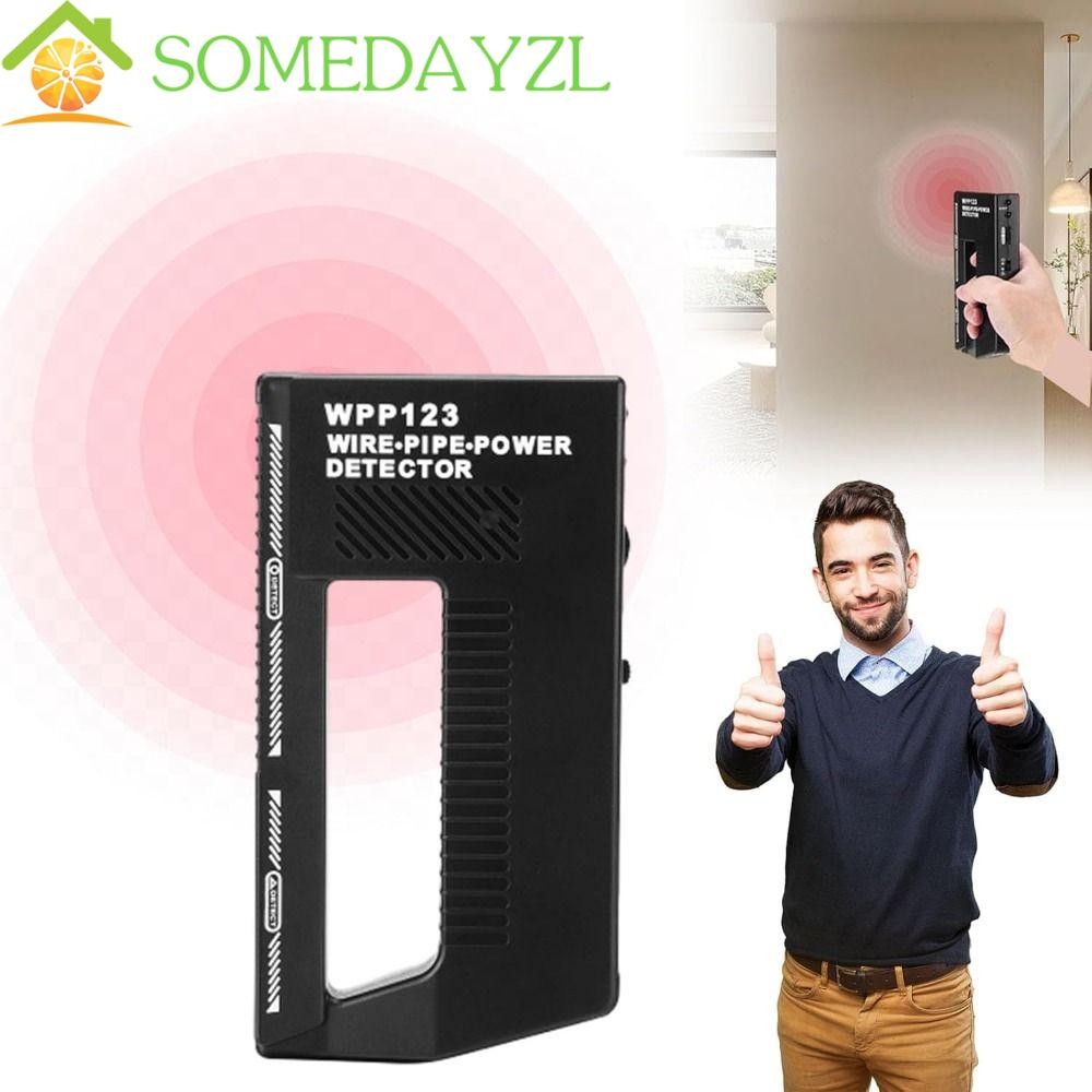SOMEDAYZL เครื่องตรวจจับพลังงานท่อลวด, WPP123 ความไวสูง Wall Detector Scanner, Professional ปรับมือ 