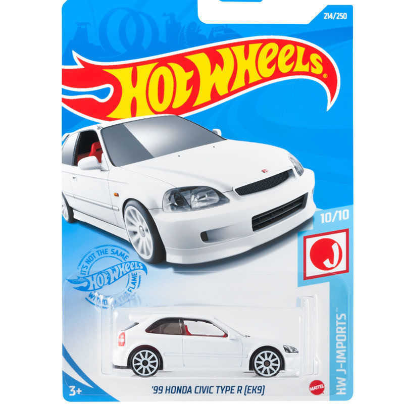 HotWheels HotWheels HotWheels HONDA CIVIC EK9 สีขาว/HONDA CIVIC TYPE R 214 21M