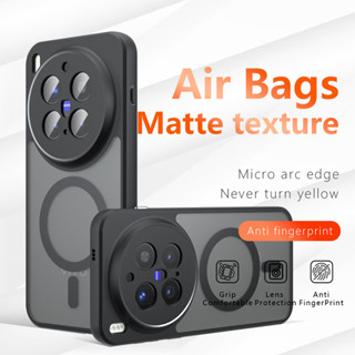 สําหรับ Vivo X300, X300 Pro กรณี ELVEV กันกระแทก Matte PC + …