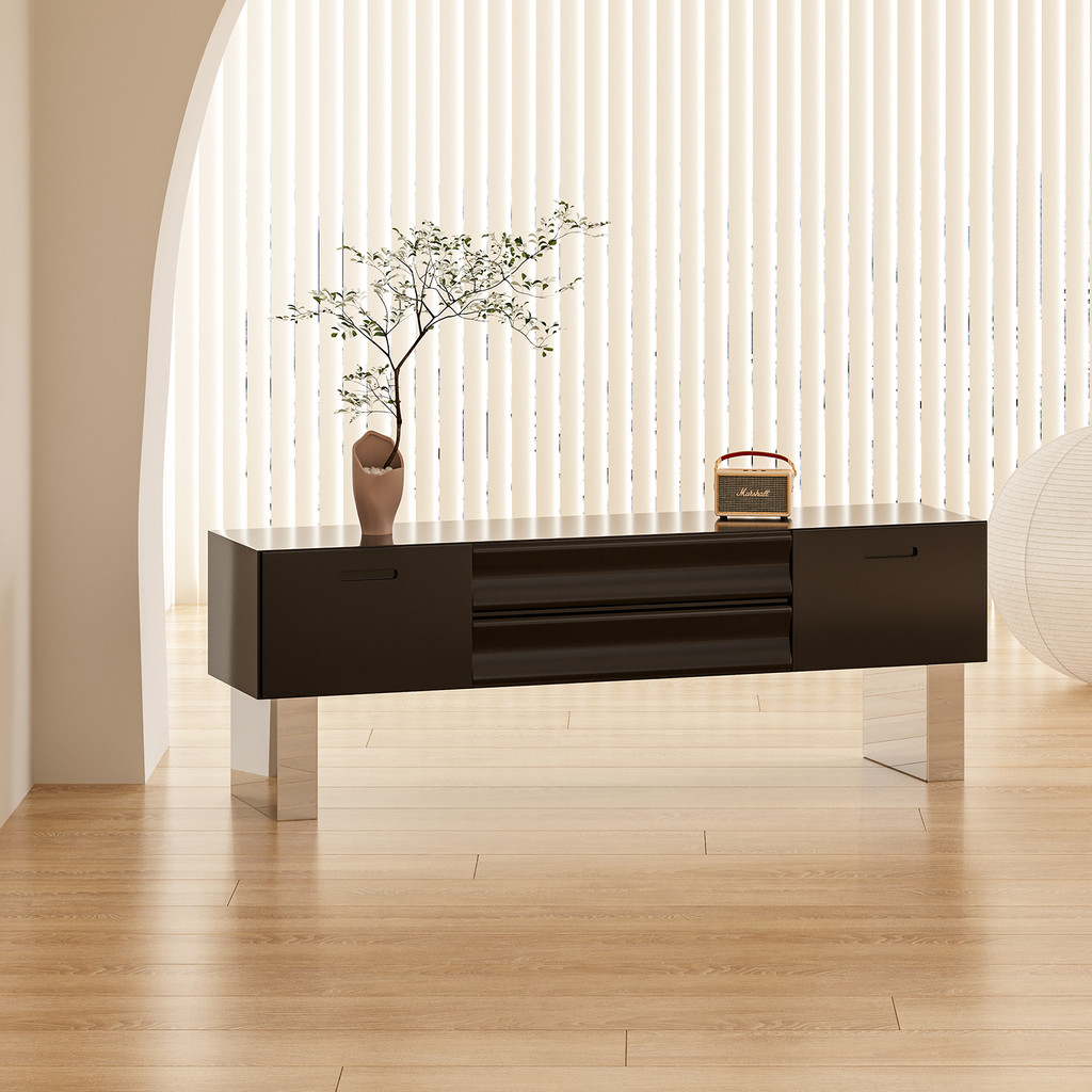 Valley Simple ins ตู้วางทีวีอิตาลีเรียบง่ายตู้เก็บของห้องนั่งเล่นตู้ริมผนังนักออกแบบตู้มัลติฟังก์ชั่