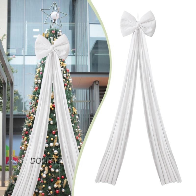 [Dolity2] Bow Christmas Tree Ornament 15.75 x78.74 นิ้ว Xmas Decor สําหรับ Cafe Store Home