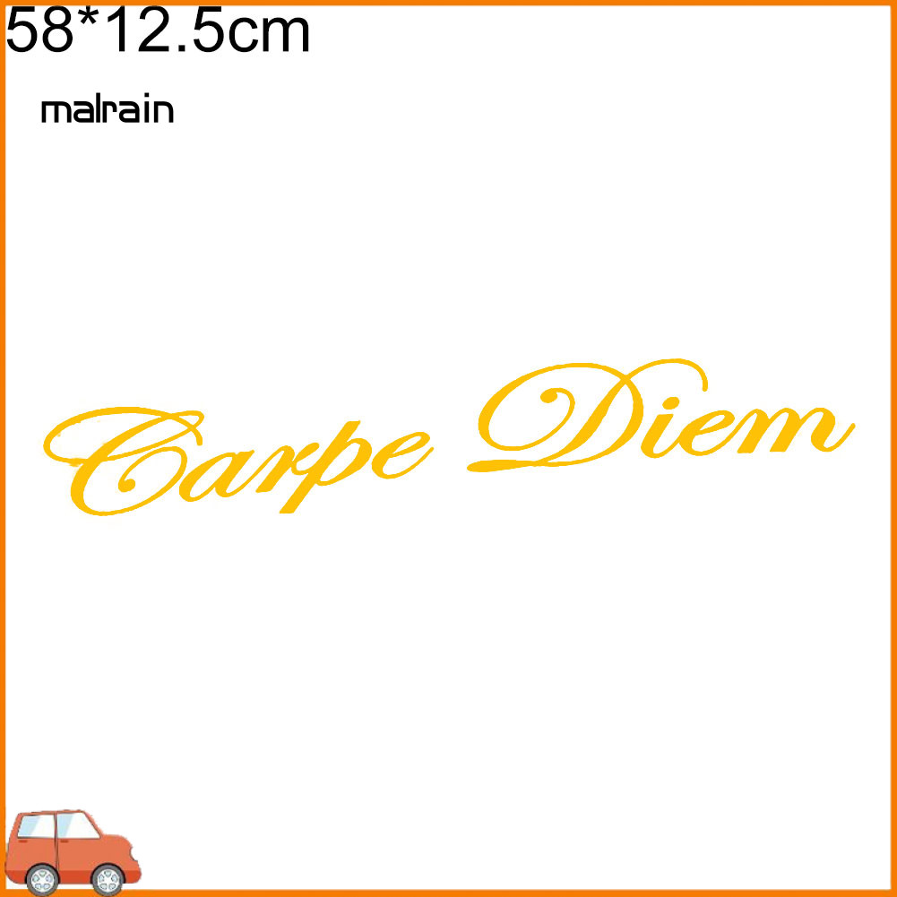 [Ma] Carpe Diem Letters Design Car Vehicle Front Windshield Stickers Decor
