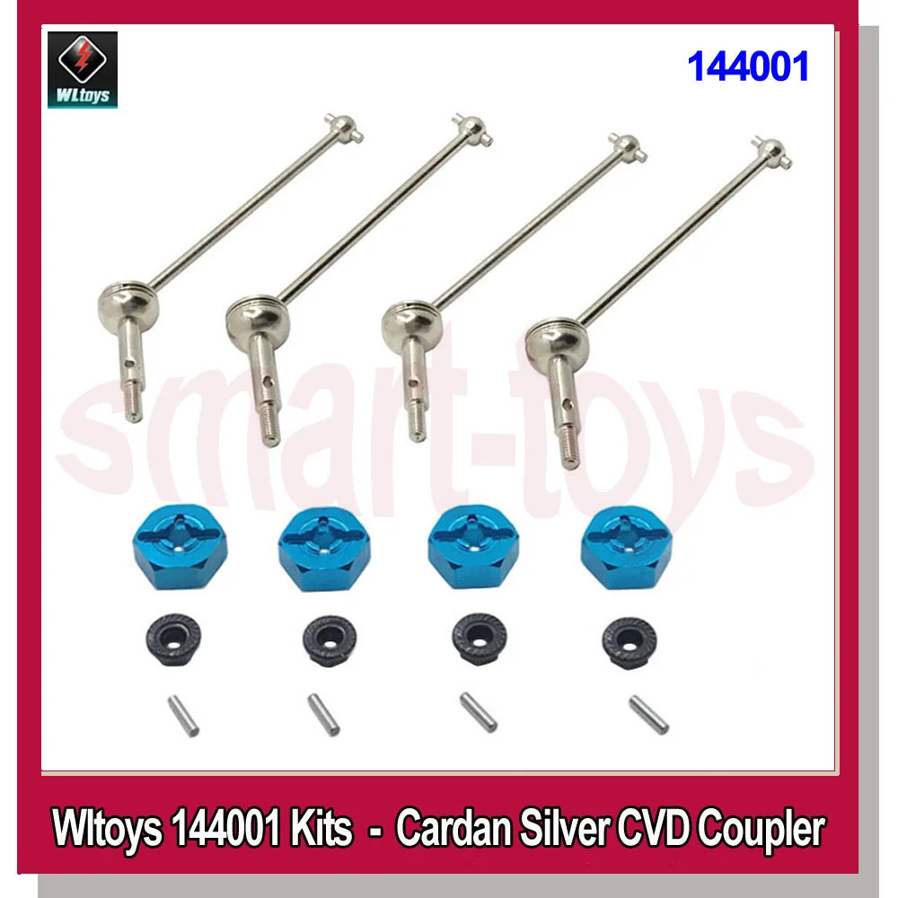 Wltoys 144001-1315 โลหะ Cardan Drive Shaft Hexagon Coupler Kit สําหรับ WL 124016 124017 124018 12401