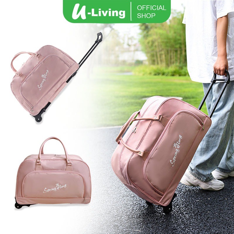 SUNIMPERIOR U-Living รถเข็น Duffel กระเป๋ากระเป๋าเดินทางกระเป๋าเดินทางรถเข็น 2 ล้อ 360 องศา Strong H