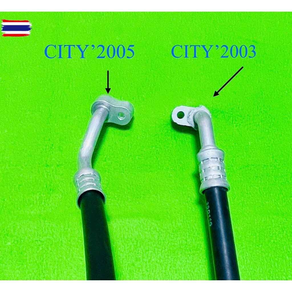 ท่อแอร์ HONDA CITY’2003-2005 คอม-แผงร้อน สายกลาง สายHIGH