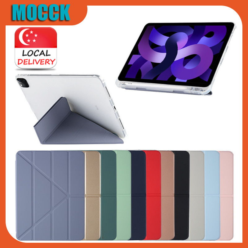 SG iPad Air 4-6 / Pro 11/13/12.9 / Mini 6-7 Case Y-Fold Transformer Pen Slot