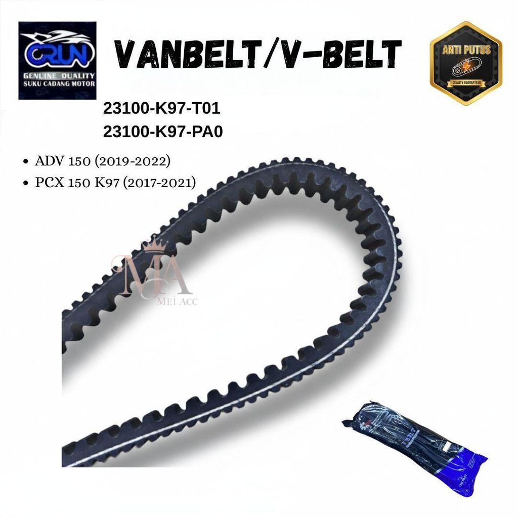 23100-K97-T01 V-เข็มขัดCRUN Vanbelt Honda ADV 150 PCX 150 K97 23100K97PA0 เข็มขัดไดรฟ์มอเตอร์