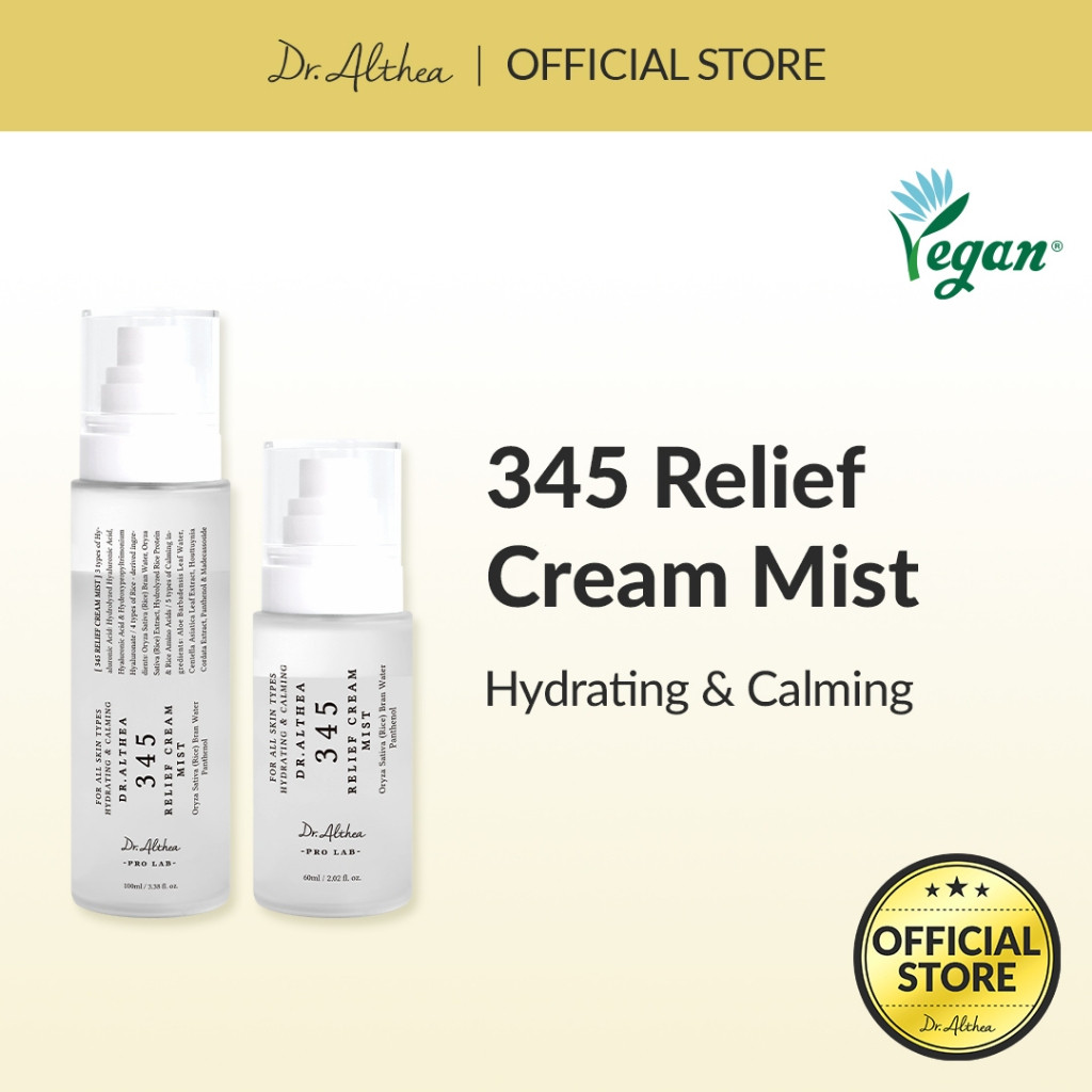 New Product # Dr. Althea 345 Relief Cream Mist 60ml / 100ml |   Deep Moisturizing Mist, Soothing & H