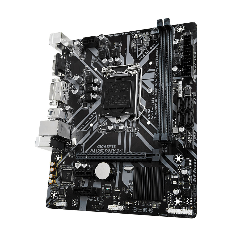 กล่องชนิดบรรจุกล่อง Gigabyte/Gigabyte H310M DS2V 2.0 เดสก์ท็อป 1151 เมนบอร์ดคอมพิวเตอร์รองรับ 8/9 Ge